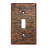 Copper Switchplate Single Toggle Switch Cover - Quantity 4