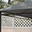 Auvent de remplacement pour pavillon de jardin 10 pi x 13 pi, gris, - Ventilation et drainage, auvent extérieur gris, Structure