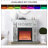W 46" X D 12.6 X H 41 " Acrylic diamond mirror fireplace cabinet, TV fireplace cabinet