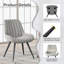 Modern Dining Chairs 54.8*46.9*83.2cm Tech Fabric Upholstery with Stylish Design Sofa-Level Cushioning Pet-Friendly Durable Scratch Resistant for Kitchen Dining Room or Home Office-1022161957-1022161956