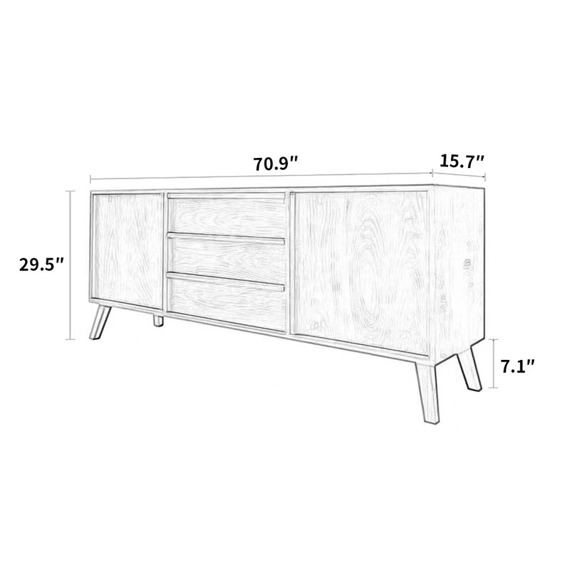 Simple Multi-functional Storage Sideboard Cabinet