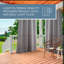 Ensemble de 2 rideaux à œillets TANTES ET CAMPAGNES Cabana pour intérieur et extérieur-20584541-20584537