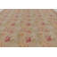Vintage Oversized Aubusson Rug In Golden-Beige With Pink Florals - Rug & Kilim