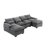 Large Chenille Fabric U-Shape Sectional Sofa-1417990954