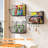3‑Tier Stackable & Wall Mounted Storage Baskets – Metal Wire Hanging Organizer, Space‑Saving for Kitchen, Pantry, Bathroom, Heavy‑Duty 20LB Capacity Each