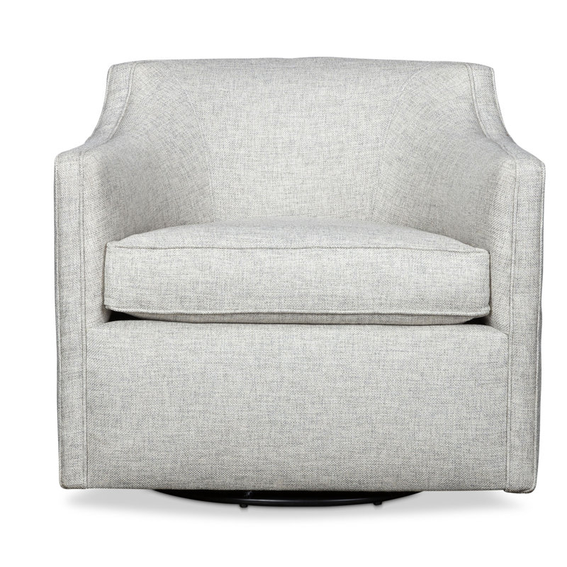 Harper Upholstered Swivel Armchair, Vault Dusk