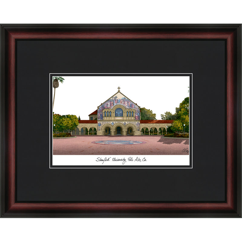 Cadre photo en forme de lithographie ncaa stanford cardinals universitaire