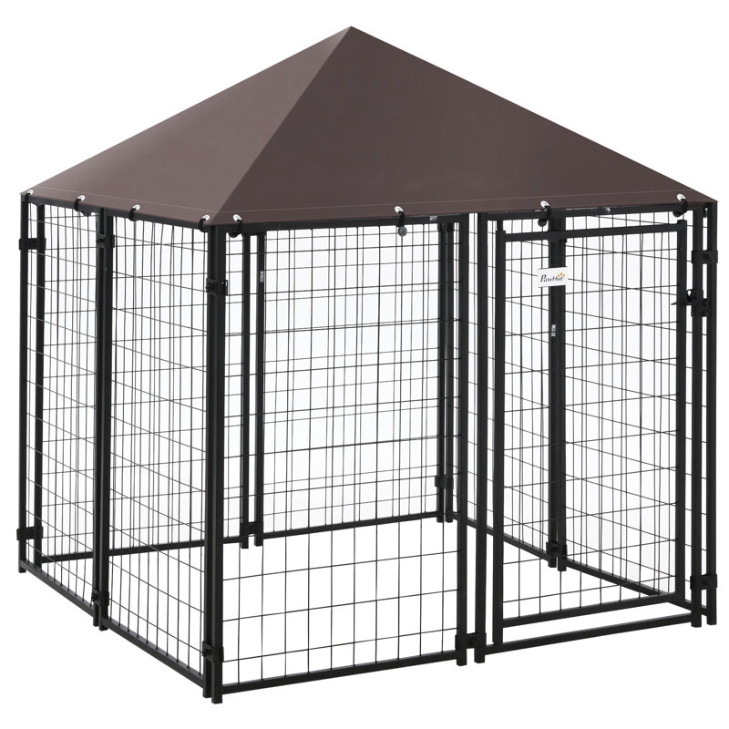 Chenil d'extérieur pour chien 5 pi x 5 pi x 5 pi Pawhut