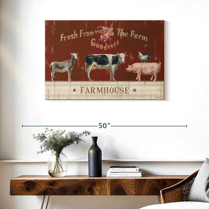 Plaque murale Farm Patchwork II, H 24 po x l 36 po