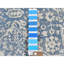 Tapis unique bleu / ivoire noué à la main 3 pi x 5 pi Frejya