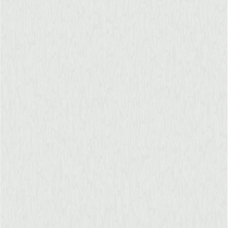 10m L x 53cm W Abstract 3D Embossed Roll Wallpaper, White
