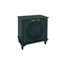 Armoire décorative à bord arrondi pour chambre à coucher - rangement noirâtre grande capacité 2 portes avec tablette réglable