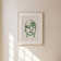 Abstract Greenface Print 1