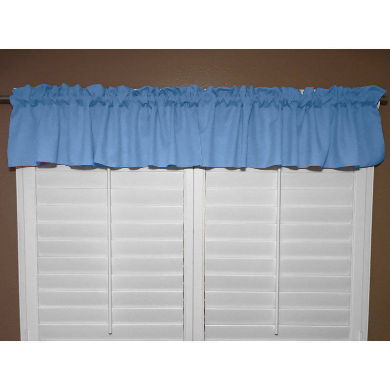 Cantonnière sur mesure l 58 po Pastorella, Bleu clair, L 58 po x L 16 po