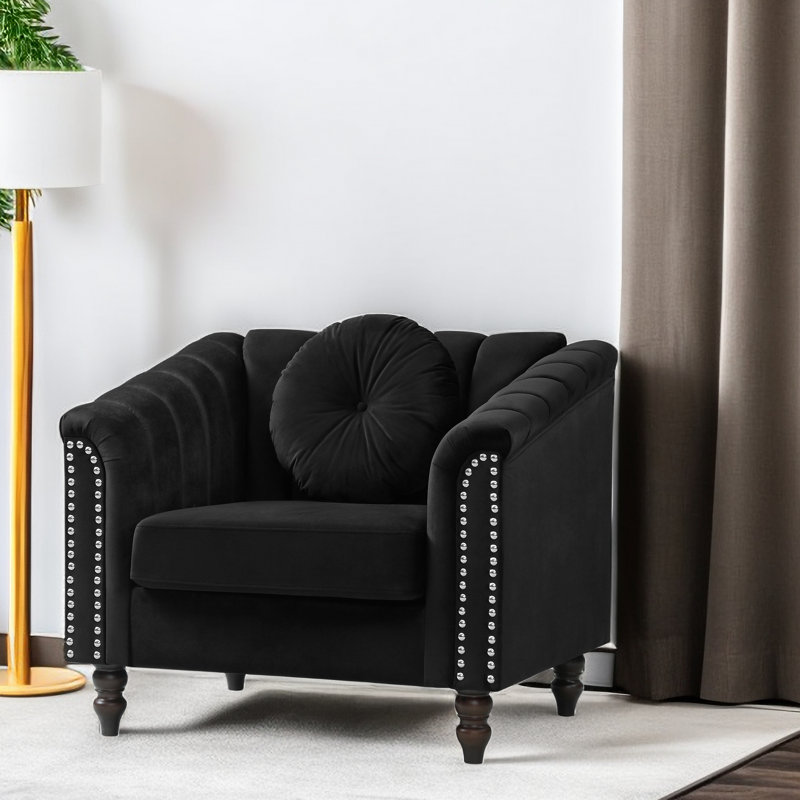 Mikole 37 de large, Velours noir