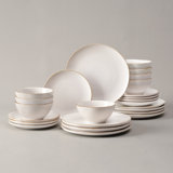 Famiware 24 Piece Dinnerware Sets,  Plates And Bowls Sets for 8