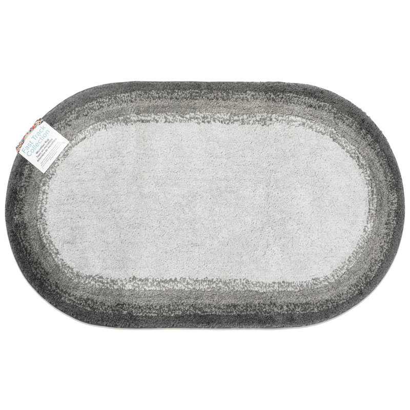 Non-Slip Bath Rug, 24" W x 40" L, Gray