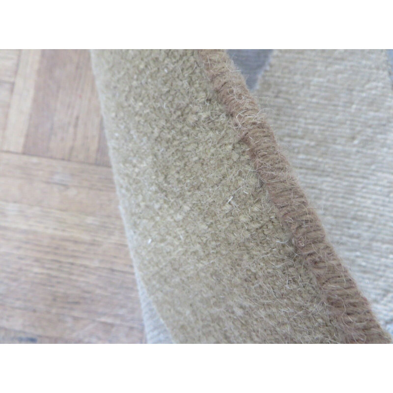 Tapis oriental moderne beige en soie noué à la main 2 x 3 F2A4CD79C64A473AB5D108CC80D0D870