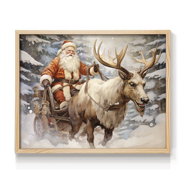 Art de Noël - CCGVD - Reproduction encadrée - Restickable, Naturel, H 22 po x l 28 po