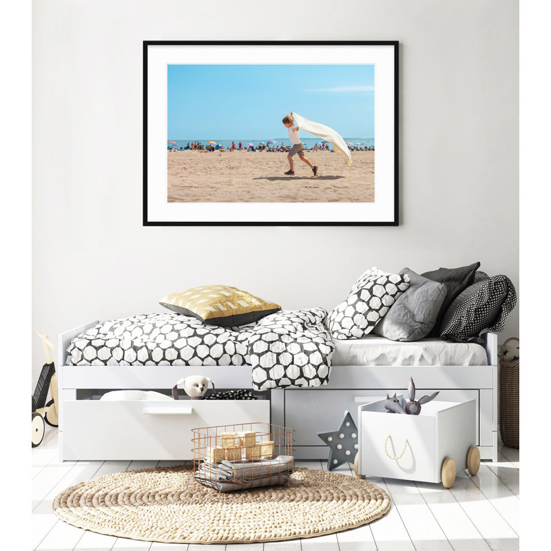 Super Boy - Photographie de cadre photo sur papier, H 28,5 po x l 40 po, Cadre noir