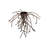 15 - Light Delmonico Bronze Cluster Pendant