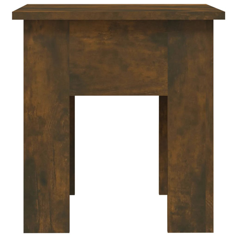 Table de bout en bois d'ingénierie, Chêne, 15,7 po x 15,7 po x 16,5 po
