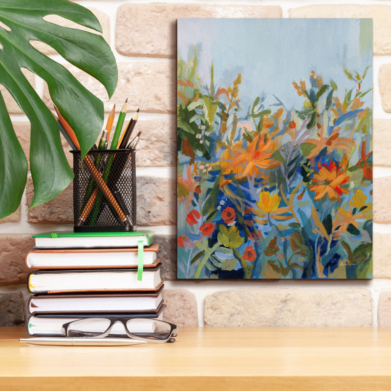 «Blue Spring» par Pamela Munger, art mural sur toile, H 16 po x l 12 po x P 0,75 po