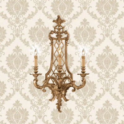 Steel Candle Wall Light