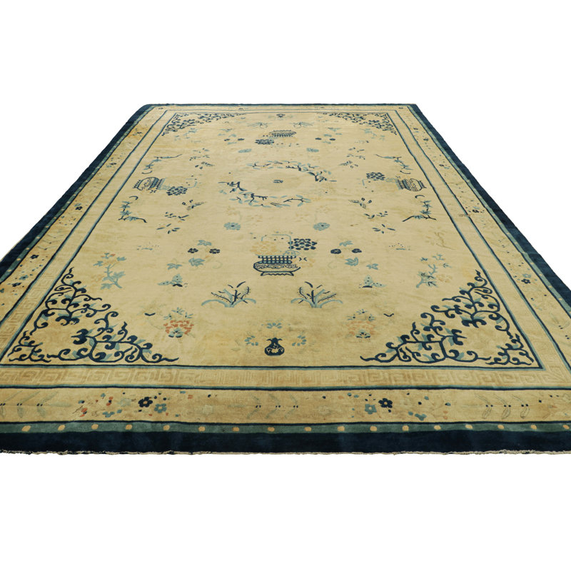 One-of-a-Kind 10’2”x14’6” Hand Knotted Area Rug