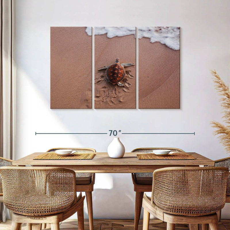 Turtle Footprints, 36" H x 57" W
