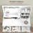 Vanity Table, Makeup Table with LED Mirror and Storage-733553351