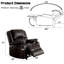 Fauteuil inclinable inclinable en similicuir brun Zuriel-468762114