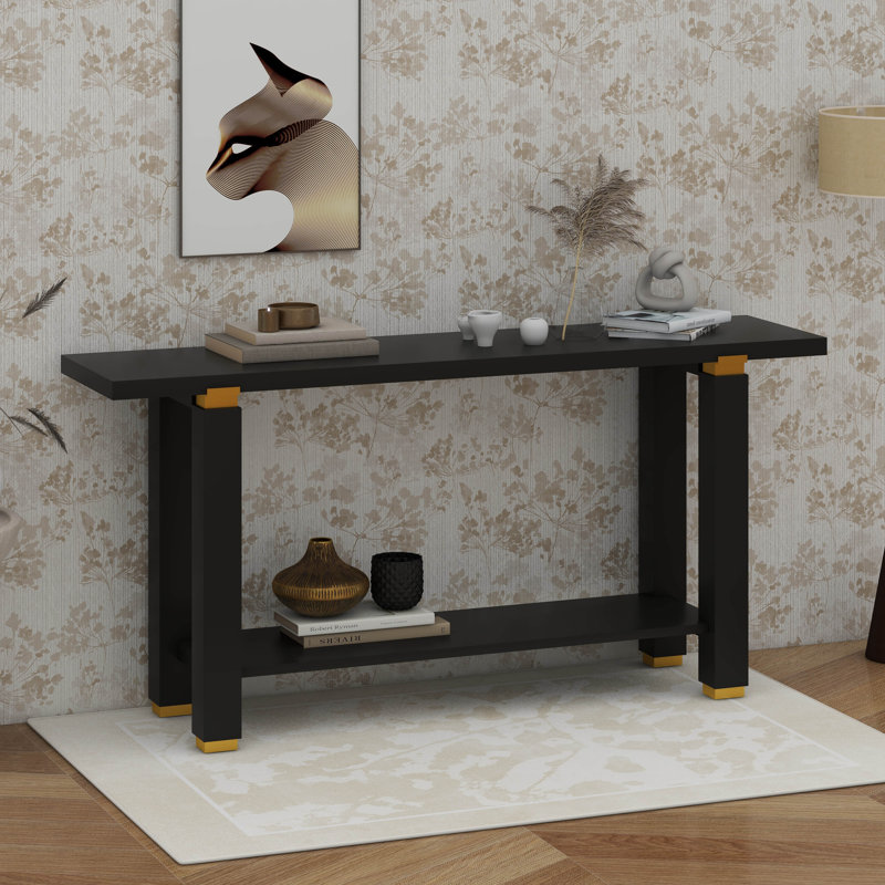 Console avec canapé et console, Noir
