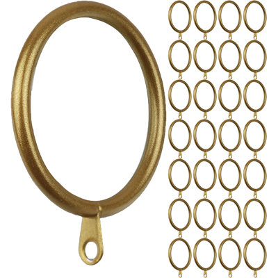 MERIVILLE 28 Pcs Metal Curtain Rings With Eyelets