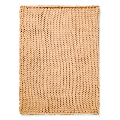 Donna Sharp Chunky Knit Camel Woven Throw