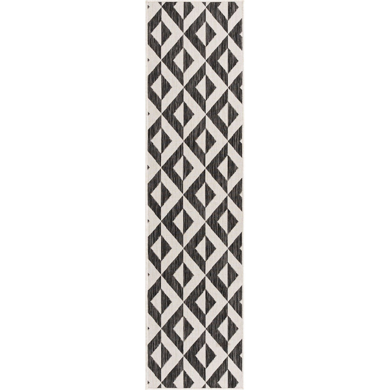 Tapis intérieur / extérieur Jill Zarin Napa, Tapis de couloir 2 pi x 8 pi