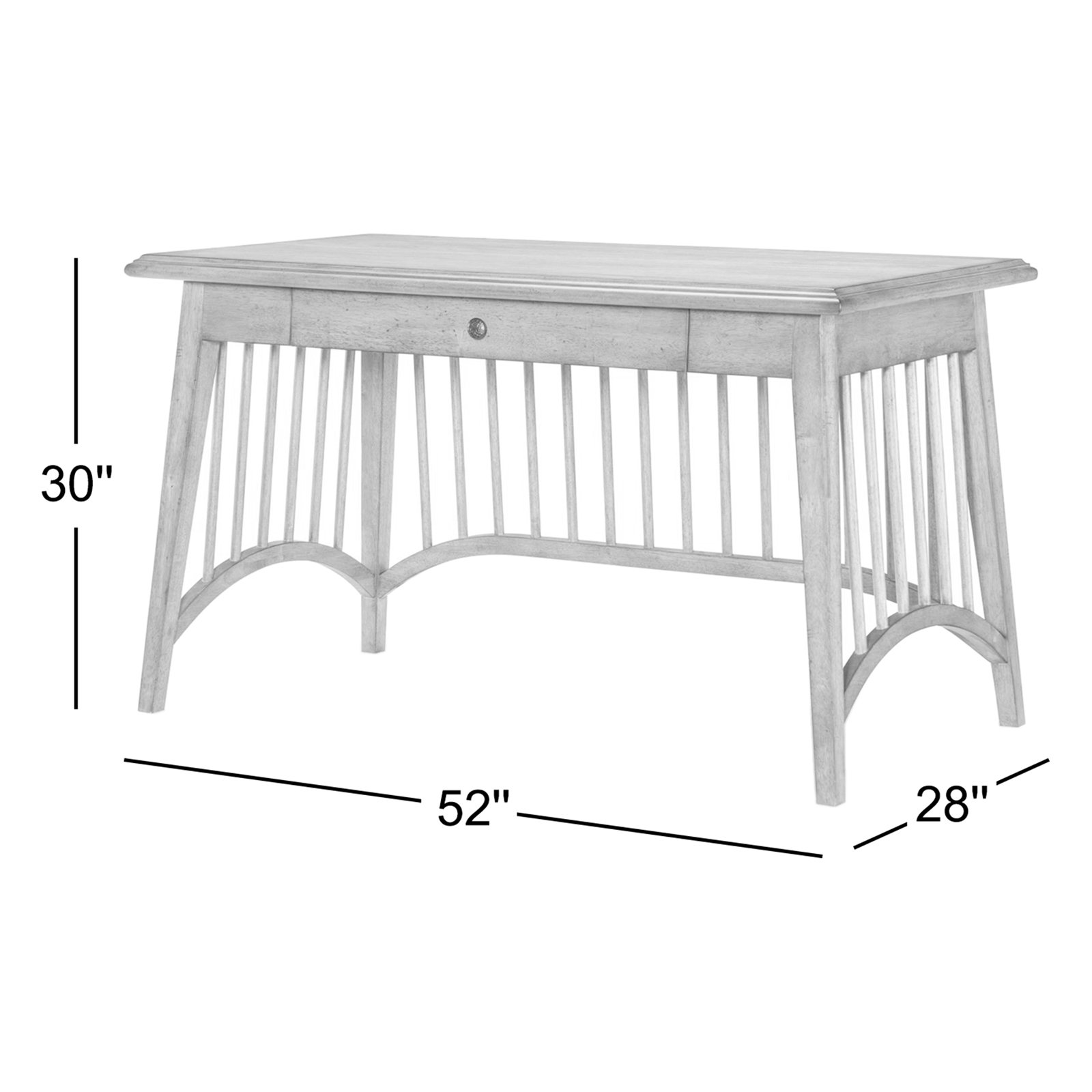 Country Living 52" 1-Drawer Desk