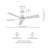 42 in. Ceiling Fan with LED Light, Remote Control, WhisperQuiet DC Motor, 6 Speeds, Reversible Blades-110941754