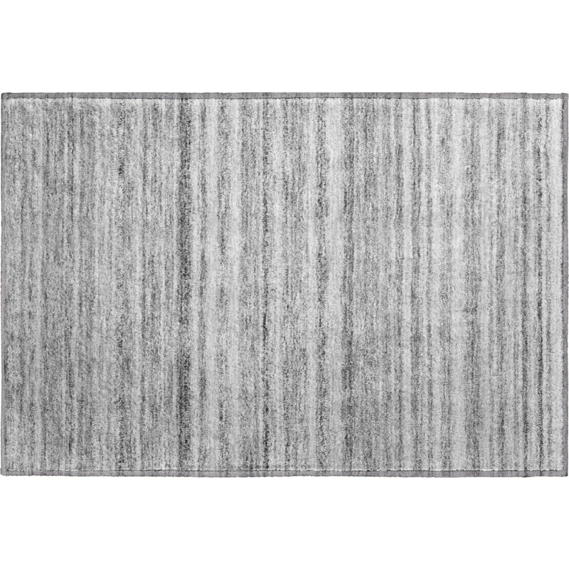 Premium Machine Washable Cerrito AMF598 Gray Rug, Rectangle 1'8" x 2'6"