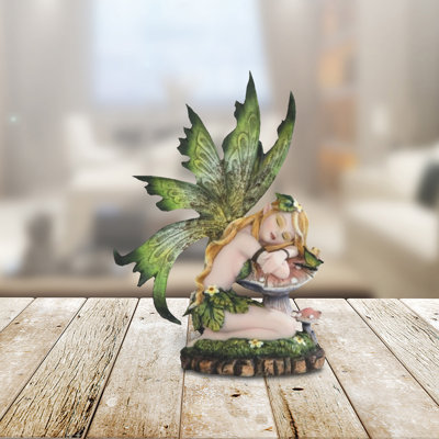 Figurine de fée verte 6 po