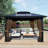 Aoodor Replacement 4-Panel Gazebo Sidewall Curtains-97531252-97531257