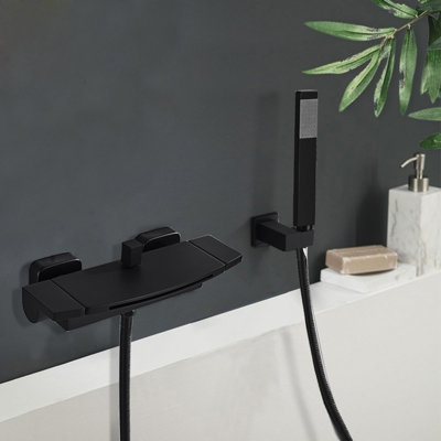 Shantel 2 Handle Wall Waterfall Faucet Bath Filler with Diverter