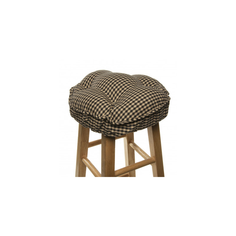 Coussin de tabouret de bar Villar, Brun