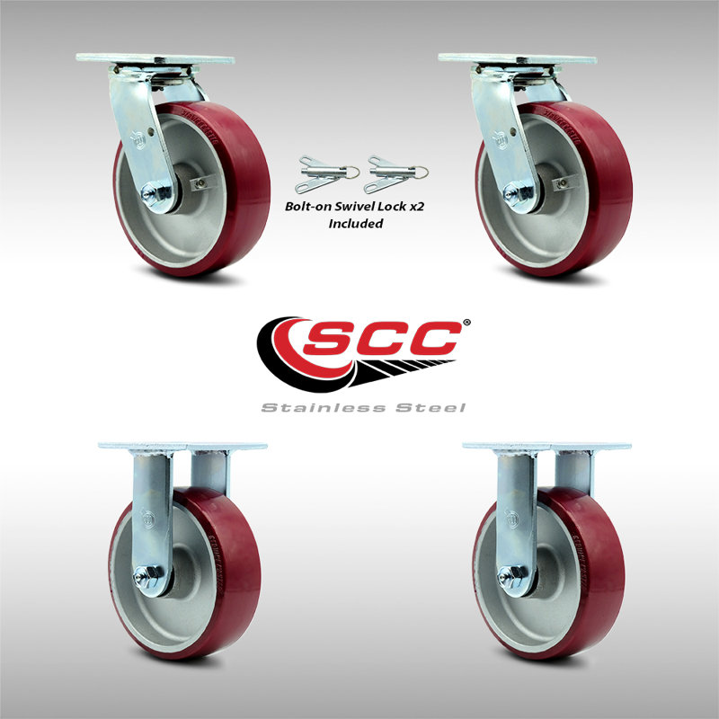 Poly on Aluminum Caster
