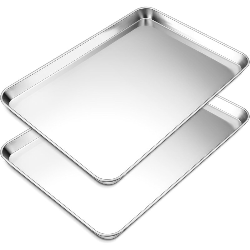 2-piece Stainless Steel Cookie Sheet Set