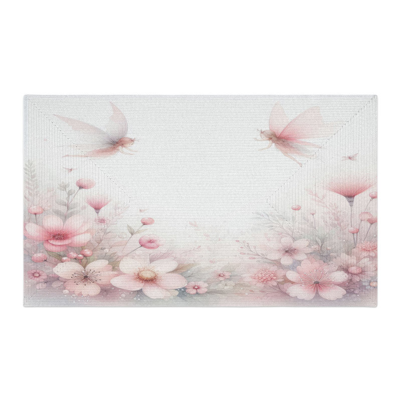 Tapis tressé Mystical Flowers, Rectangulaire 3 pi x 5 pi
