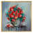 Toile avec cadre flottant or