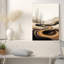«Abstract Trees and Swirling Earth Tones», art mural sur toile-133917845