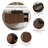 36" Modern Bathroom Brown Single Vanity with Black Ceramic Basin