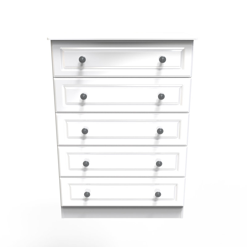 Adala 77cm W 5 - Drawer Chest of Drawers